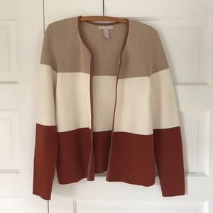 Banana Republic Color Block Open Cardigan